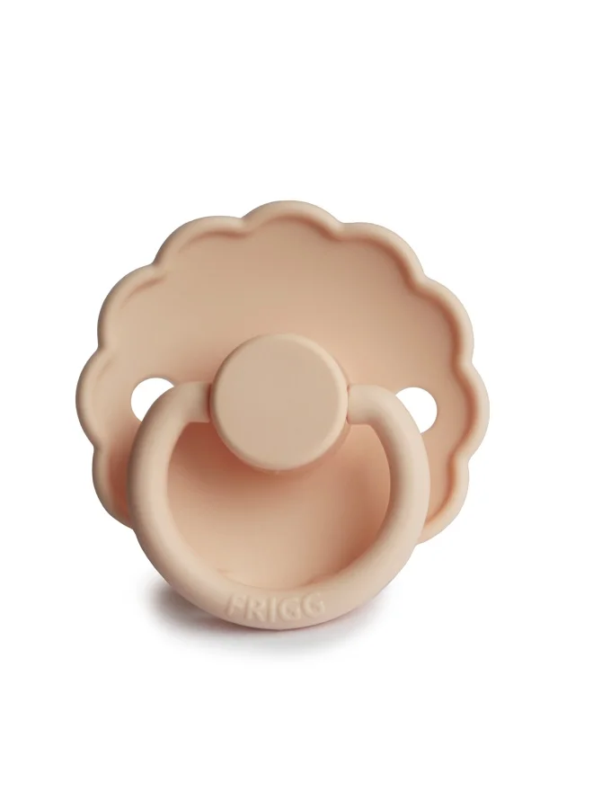 FRIGG Daisy Silicone Baby Pacifier 0-6M 1-Pack Pink Cream - Size 1
