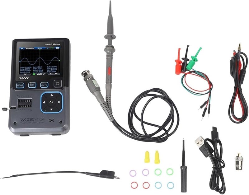 DSO TC4 Digital Oscilloscope 10MHz 48Msps With Signal Generator And Component Tester - Image 1