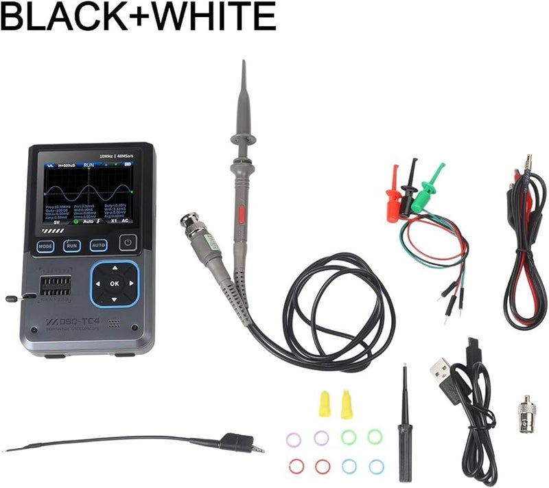 DSO TC4 Digital Oscilloscope 10MHz 48Msps With Signal Generator And Component Tester - Image 3