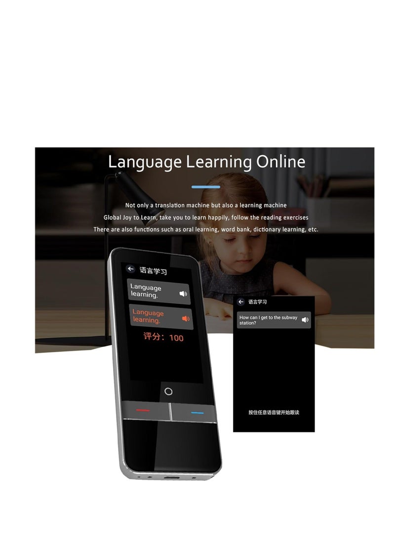 Upgraded Instant Two-Way Language Translator Device, Offline Language Translator, High Accuracy Smart Voice Translator, Support 139 Languages Translation for Travel/Business/Study - Image 5