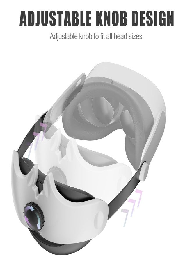 APEXINNO Comfort Head Strap Compatible with Meta Quest 3S, Elite Head Strap Enhanced Support Adjustable, Elite Strap Replacement Accessories VR Headstrap with Comfortable Headpad - Image 3