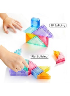 MiDeer Magnetic Tangram Travel Tangram Puzzle Magnetic Pattern Block For Ages 4 5 6 7 8 9 Toy For Kids Brain Development Toy Iq Educational Toy Gift  - Image 4