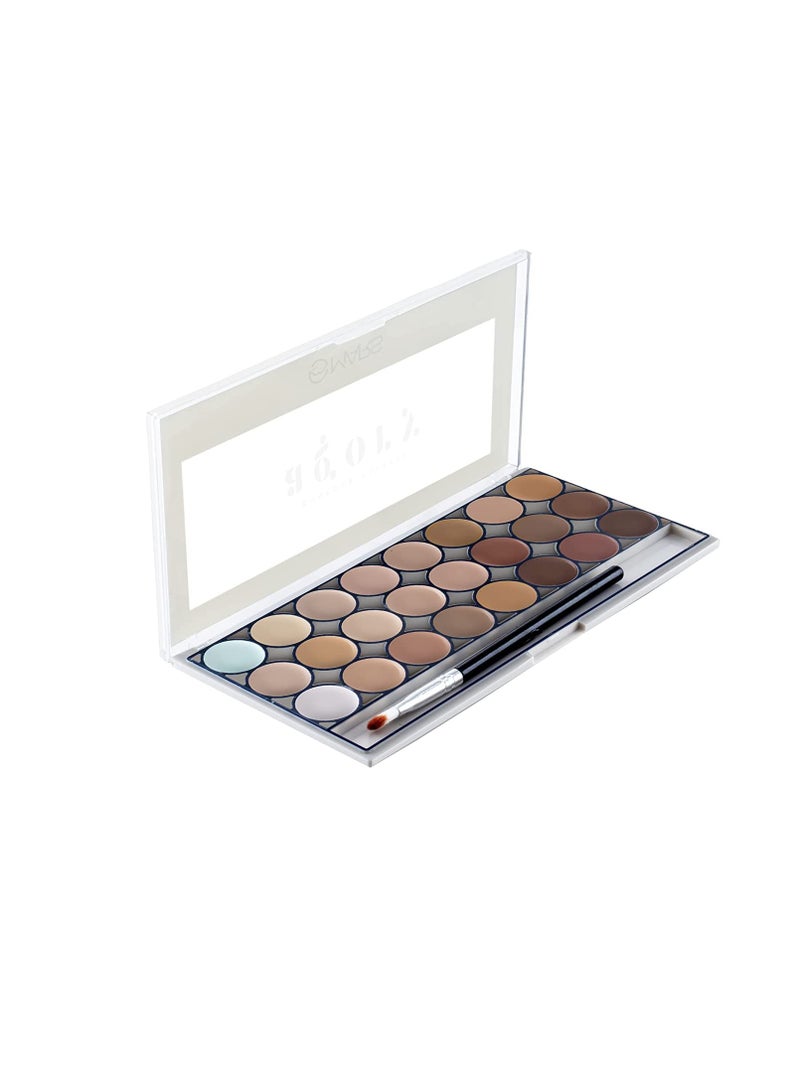 Mars MARS 24 Shade Agory Cream Contour Palette with Brush  Easy to Blend Contour Kit for Women  70.0 gm Shade 02 - Image 1