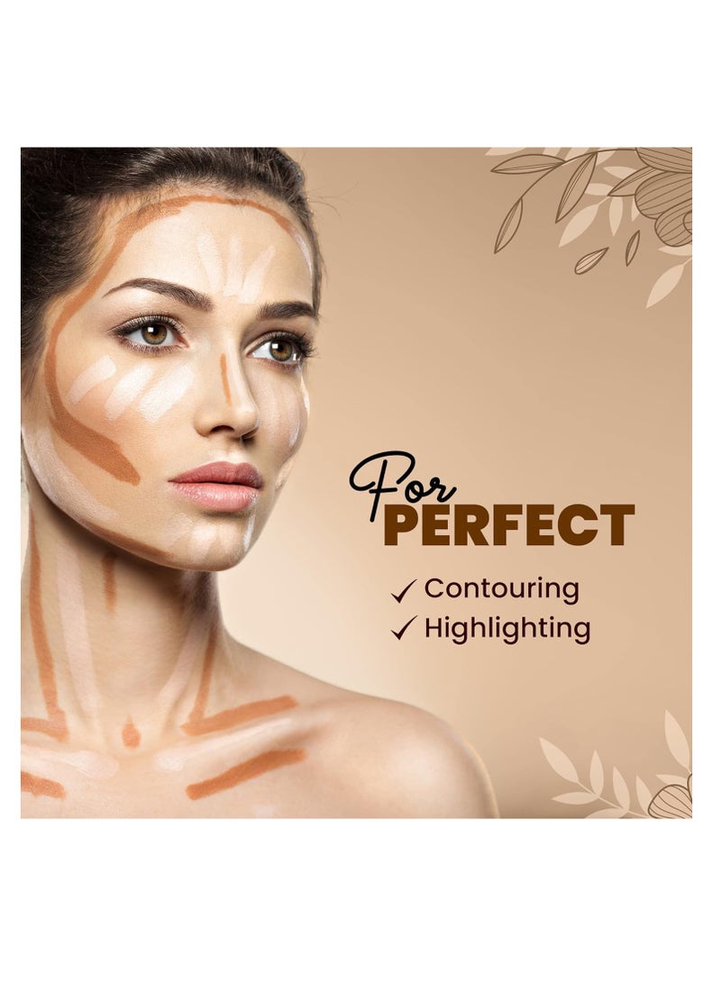 Mars MARS 24 Shade Agory Cream Contour Palette with Brush  Easy to Blend Contour Kit for Women  70.0 gm Shade 02 - Image 2