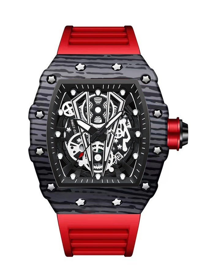 ساعة رياضية للرجال مقاومة للماء بحزام سيليكون B8577 - 42 مم - Image 1