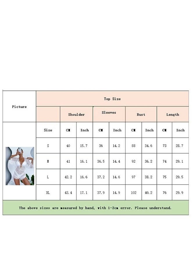 Realfrog 3-Piece Women's Bikini Set Neck Tied Bra And High Waisted Swimming Trunks Flower Lace Beach Waist Elastic Smock(XL) - Image 4