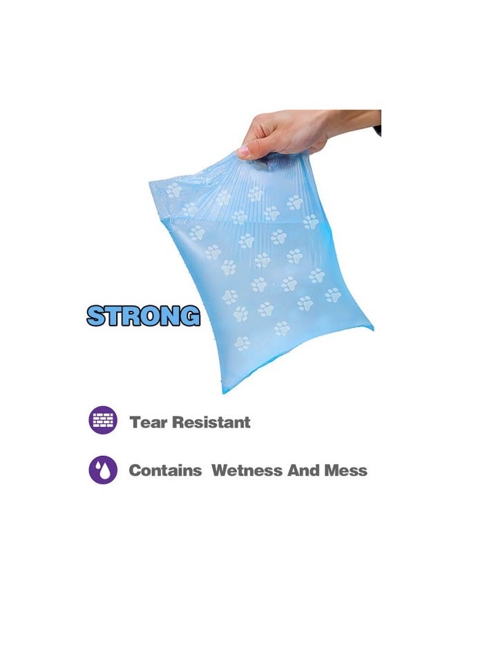 BLOOMING TIME 8 PCS Rolls of Elegant Pets Disposable Large Biodegradable Leak Proof Bags - Image 3
