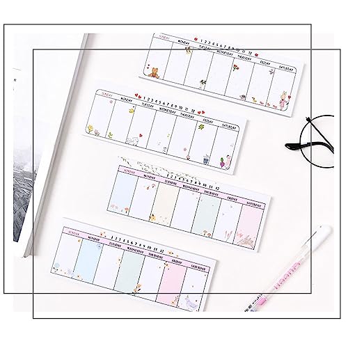 URTERYSER Quality Long Planner Notebook Weekly Planner Pads Random Patterns for Family Notepad & Calendar Organizers Weekly Planner - Image 5