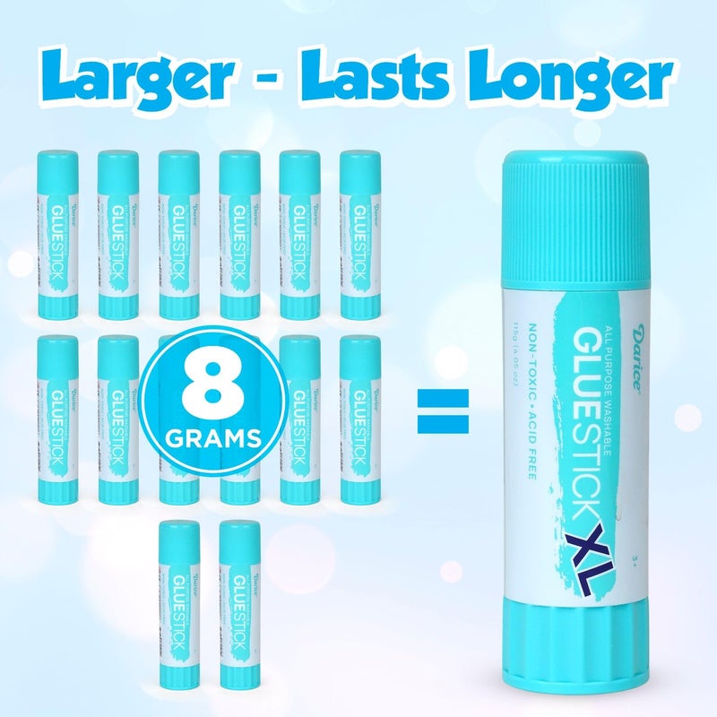 Darice Giant Glue Sticks, Large 115-gram Jumbo XL Glue Stick - Washable, Non-Toxic - Classroom School Supplies - 1 Pack 4.05oz - Image 3