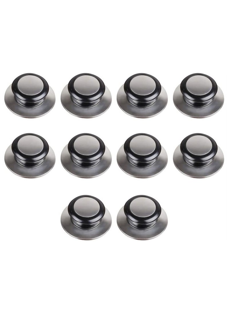 Generic - 10Pcs Stainless Steel Pot Lid Knob Replacement, Durable Knob Handle for Cookware & Oven Lids, Suitable for Kitchen Upgrade - Image 1