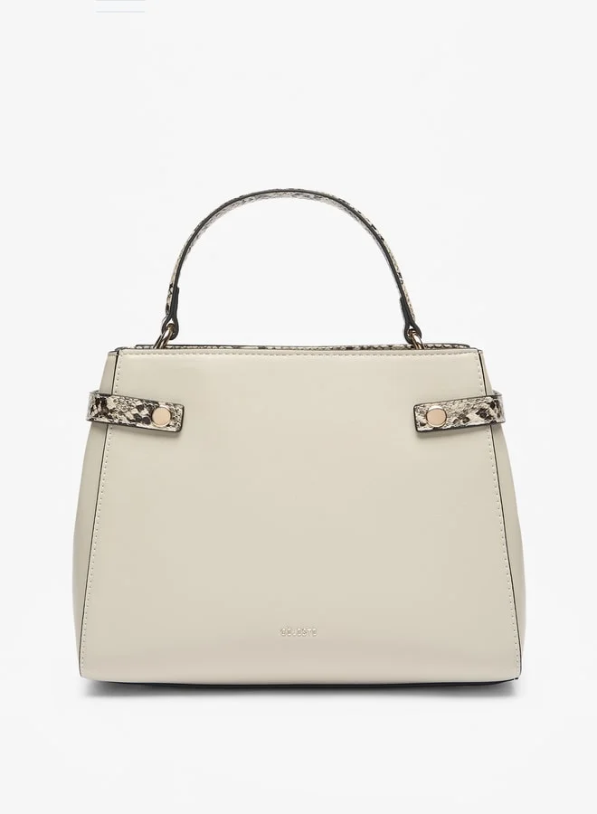 سيليست Women's Animal Print Tote Bag with Detachable Strap and Zip Closure