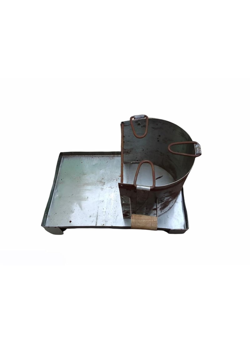 AS A S Firewood Iron Burning Stove for home rocket cooking outdoor Big size Iron Chulha Heavy Duty Angeethi with Perfect Food iron coal chulha jumbo  - Image 4
