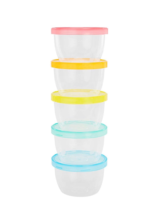 Badabulle Pack Of 5 Baby Bowls, Food Storage Containers- 1250 Ml  - Image 1