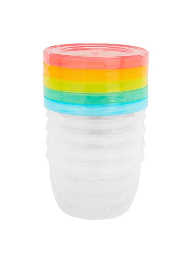 Badabulle Pack Of 5 Baby Bowls, Food Storage Containers- 1250 Ml  - Image 2