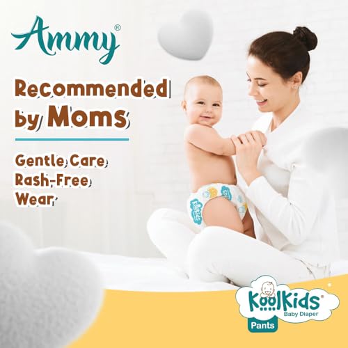 Ammy KoolKids Baby Diaper Pants Size NB (78 pcs) Upto 3 kg | Cottony Soft, 12hr Leakproof & Rash-Free Protection | Quick Absorption with ADL Magic Gel for All-Day Dryness & Comfort - Image 3