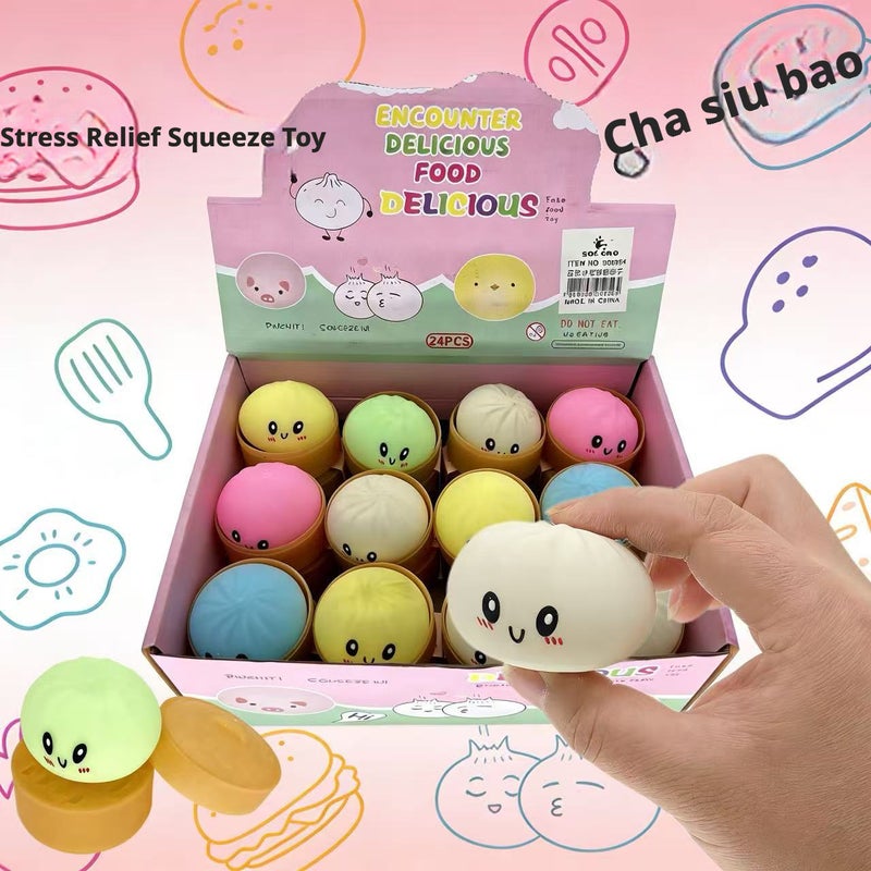 Slow Rebound Squishy Toy - Food Shapes Set - Image 1