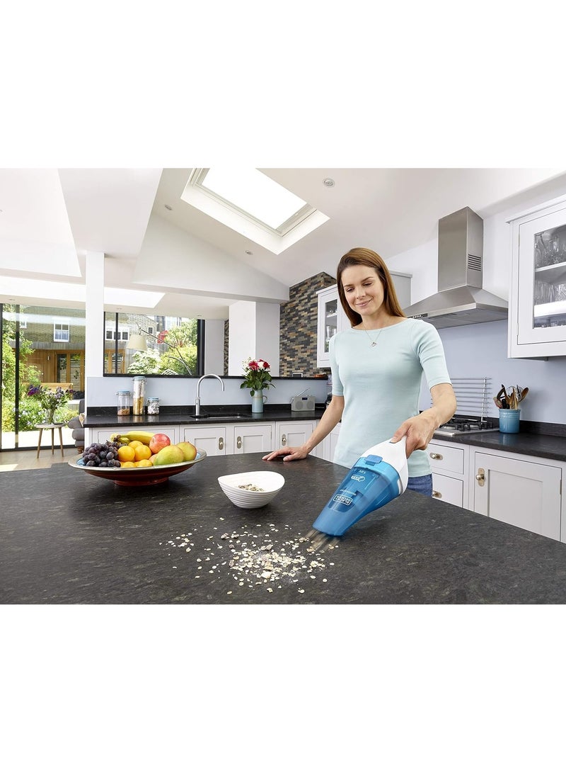 BLACK+DECKER Dustbuster Wet And Dry Handheld Vacuum Cleaner 5.4 W WDC115WA-B5 Blue And White - Image 3