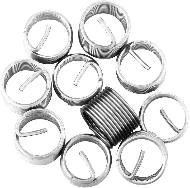 25611 1/2 Inch Fix-A-Thread Repair Kit, UNC 1/2"-13, 10-Piece Stainless Steel Inserts, Ideal for Automotive Thread Restoration