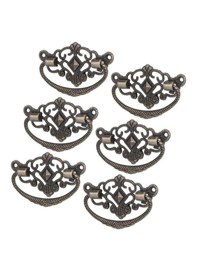 Thoraya 15 Sets Antique Handle Kitchen Cabinet Drawer Handle Pulls Zinc Alloy Cupboard Hardware FittingLarge Size  - Image 3
