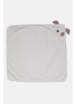 Rene Rofe Toddlers Boy Hooded Towel 76 x 76 cm, Grey  - Image 3