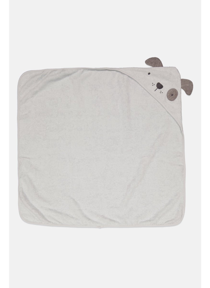 Rene Rofe Toddlers Boy Hooded Towel 76 x 76 cm, Grey  - Image 3