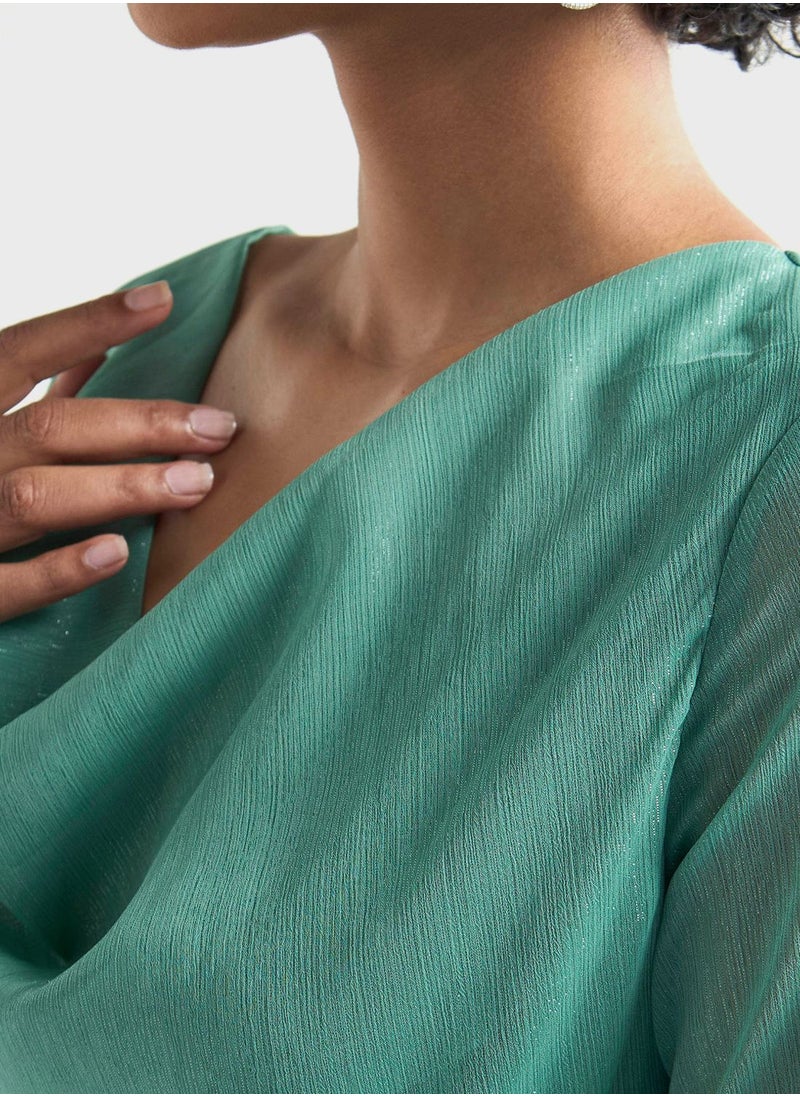 FAV - Cowl Neck Ruffle Dress - Image 1