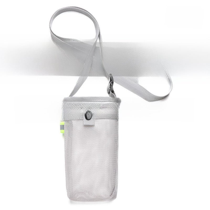 Insulated Cup Sleeve Mesh Pouch Gray Medium 
