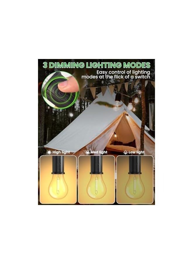 erorex Camping light Portable, LED Tent Light, Hurricane Emergency Lights, Camping Light Bulbs Camping Tent Bulb for Camping Hiking Backpacking Fishing, Battery Powered (2 Packs)  - Image 2