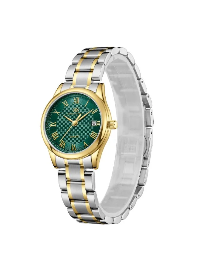 KENNETH SCOTT Women's Analog Display Watch With TT Gold Stainless Steel Strap - K25504-TBTHG
