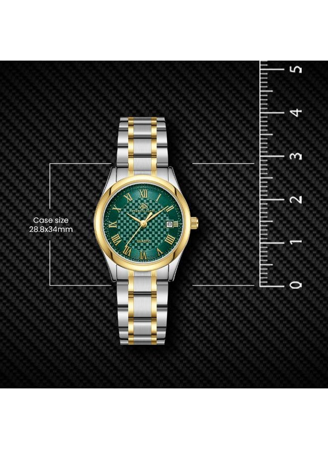 KENNETH SCOTT Women's Analog Display Watch With TT Gold Stainless Steel Strap - K25504-TBTHG  - Image 4