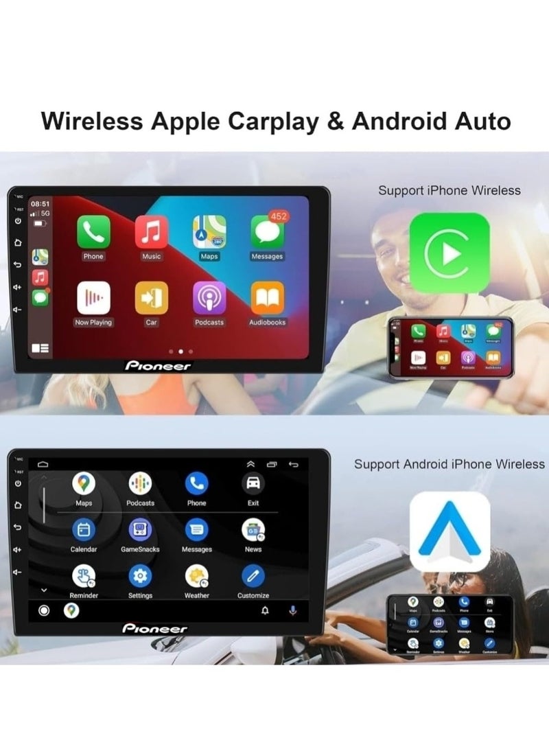 Pioneer Android Car Stereo 9 Inch Pioneer 2GB RAM 32GB Memory QLED Touch Screen DSP Bluetooth Support Apple Carplay Android Auto Wireless USB YouTube Netflix Google Maps Radio - Image 2
