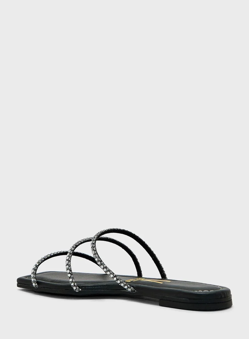 VIZZANO Multi Strap Low Heel Sandals