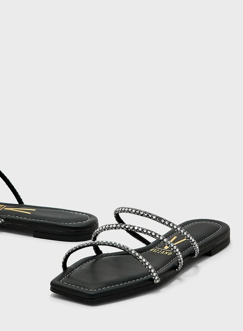 VIZZANO Multi Strap Low Heel Sandals