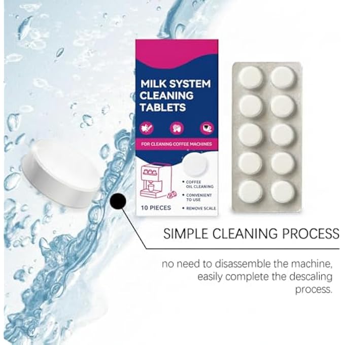 NALACAL 10  Pack Effervescent Coffee Machine Cleaner Tablets  Powerful Descaling  Deodorizing For All Coffee Makers Espresso Machines And Single  Serve Devices - Image 5