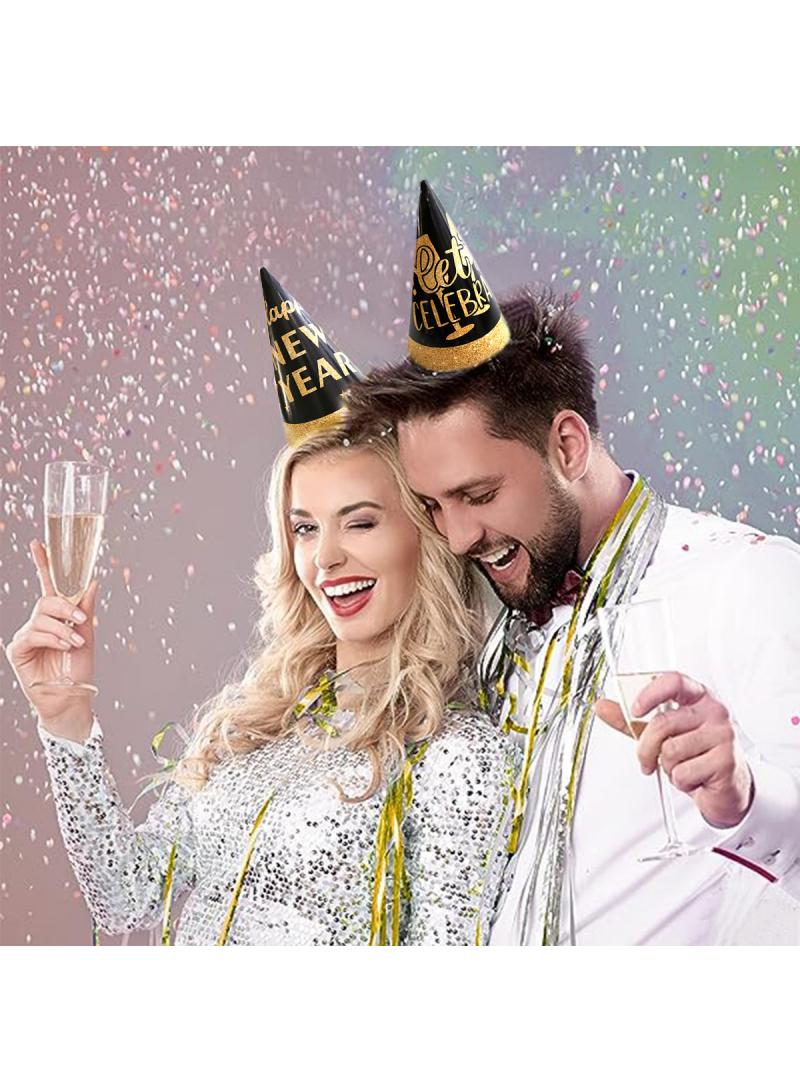 إسكدنيا الأطفال السنة الجديدة الطرف قبعة الكبار ورقة زينة الطرف قبعة 2025 - Image 2