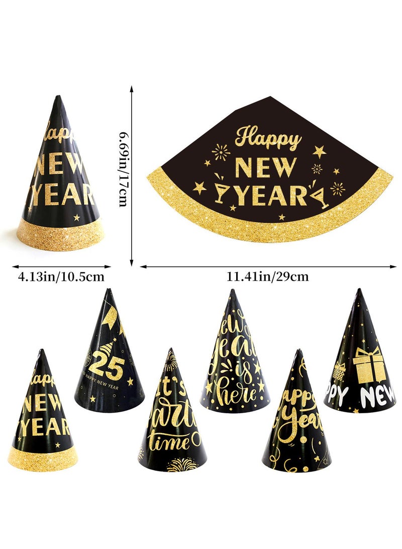 إسكدنيا الأطفال السنة الجديدة الطرف قبعة الكبار ورقة زينة الطرف قبعة 2025 - Image 1
