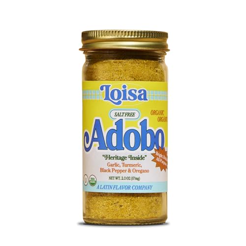 Loisa SALT-FREE Adobo Seasoning, USDA Organic, Non-GMO, No-MSG, No Preservatives, No Artificial Coloring, No Artificial Flavors, Pure Latin Flavor, 2 oz, Pack of 1 - Image 1