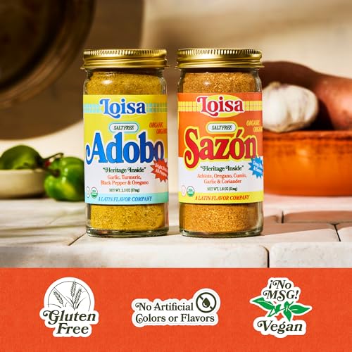 Loisa SALT-FREE Adobo Seasoning, USDA Organic, Non-GMO, No-MSG, No Preservatives, No Artificial Coloring, No Artificial Flavors, Pure Latin Flavor, 2 oz, Pack of 1 - Image 5
