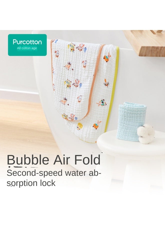 القطن الخالص 【category A العناية بالبشرة】 منديل وجه قطني ناعم للرضع، منشفة وجه من الشاش القطني النقي، لينة ولطيفة على البشرة - Image 3