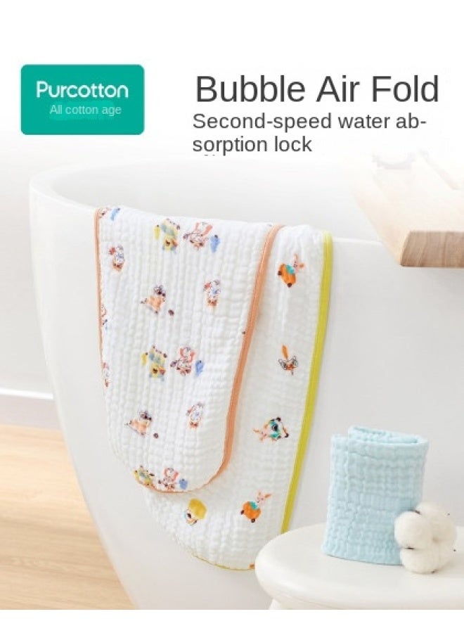 القطن الخالص 【category A العناية بالبشرة】 منديل وجه قطني ناعم للرضع، منشفة وجه من الشاش القطني النقي، لينة ولطيفة على البشرة - Image 1