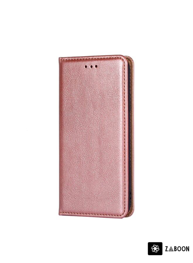 Zaboon Protective Case For OPPO A1 5G Skin Feel Calf Texture Card Slots Leather - Image 2