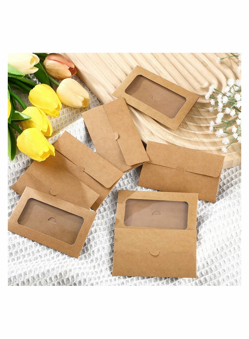 60 Pack Window Gift Card Envelopes Gift Card Sleeves Blank Gift Card Holders Envelopes for Gift Cards Greeting Card Mailing Envelopes - Image 5
