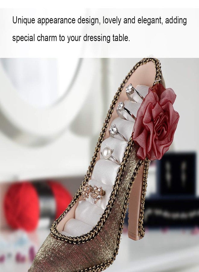 Zetiling Ring Holder, Jewelry Display, Ring Display, Jewelry Holder Display Stand for Necklace Earring Bracelet Organizer Unique Design Resin Crafts (High Heel) - Image 4