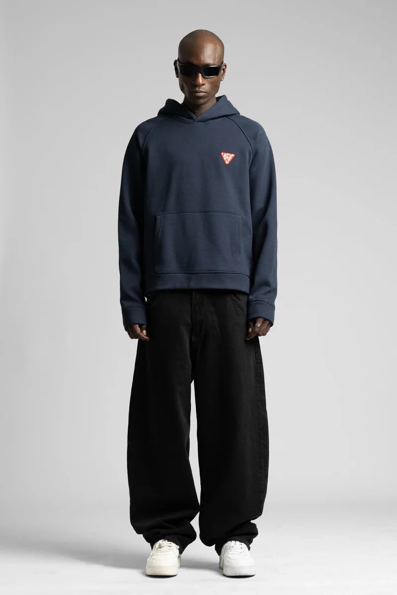 Catch Hooded Sweatshirt with Minimalist Embroidery Detail