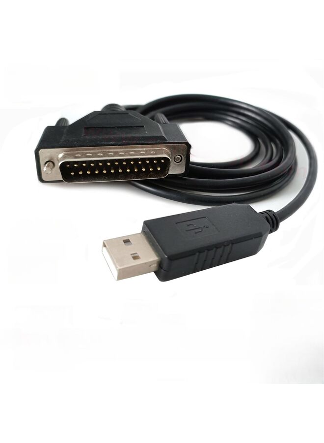 16FT USB Male to DB25 Male Parallel (25 Pin) Serial Adapter Cable Printer Cable Adapter, Connector DB25 IEEE 1284 Converter for Old Printer Support - Image 2