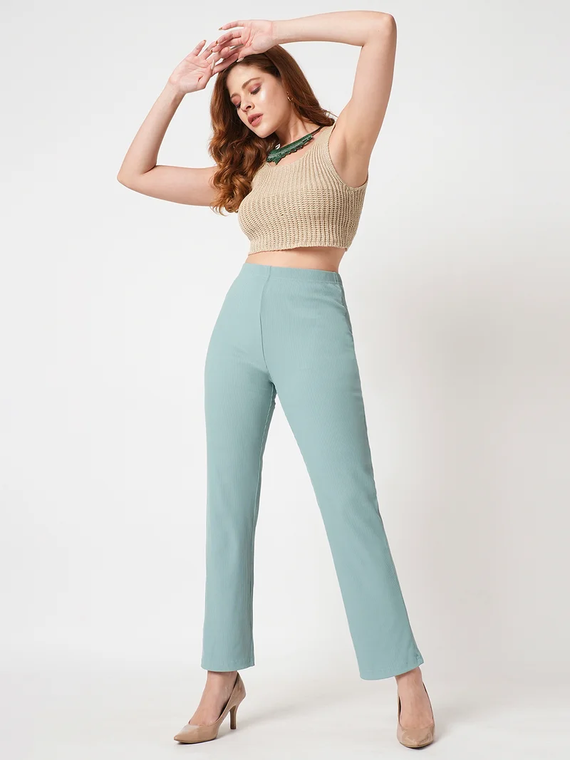 globus Women Stretchable Straight Fit Treggings