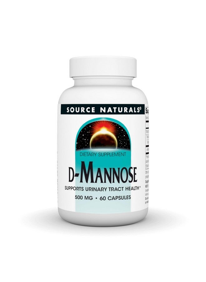 Source Naturals D-Mannose, Potent Urinary Tract & Bladder Health Support*, 500mg - 60 Capsules - Image 1