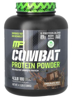 MusclePharm Combat Protein Powder Chocolate Milk 4.1 lb (1.86 kg) 