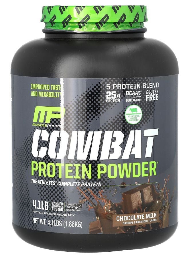 MusclePharm Combat Protein Powder Chocolate Milk 4.1 lb (1.86 kg)