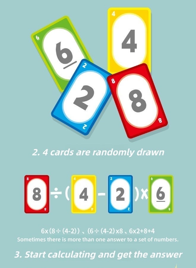 Saudi Select Challenging 24-point Calculation: An Early Development Toy to Sharpen Your Mind & Mental Math Skills! - Image 5